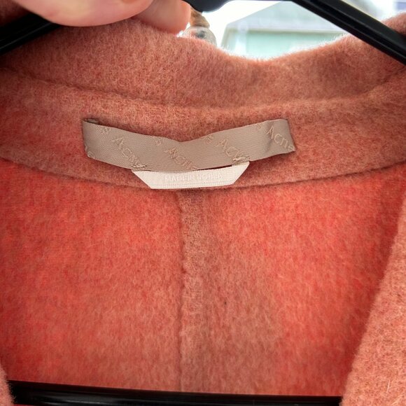 Acne Studios Coat Avalon Double Wool Cashmere Subtle Pink EU 32 Small - Picture 2 of 7